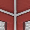 vidaXL Partyzelt mit 10 Mesh-Seitenw&auml;nden Rot 3x12 m HDPE