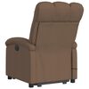 vidaXL Elektrischer Massagesessel mit Aufstehhilfe Braun Stoff