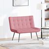 vidaXL Sitzbank Rosa 110x74x84 cm Samt