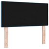 vidaXL LED Kopfteil mit LED-Lichtleisten Blau 100 cm Polyester