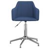 vidaXL Esszimmerstuhl Drehbar Blau Stoff
