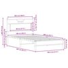 vidaXL Bettgestell ohne Matratze R&auml;uchereiche 100x200 cm Holzwerkstoff