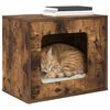 vidaXL Katzenhaus Ger&auml;ucherte Eiche 51 x 30 x 42,5 cm Holzwerkstoff