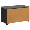 vidaXL Flurbank mit Kissen Schwarz Eichen-Optik 80 x 38 x 46 cm