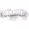 vidaXL Garten-Sofa-Set mit Kissen 8 pcs