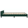 vidaXL Bettgestell ohne Matratze Dunkelgr&uuml;n 140x200 cm Samt