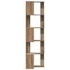 vidaXL Eck-B&uuml;cherregal 5 B&ouml;den Artisan-Eiche 50x50x179cm Holzwerkstoff