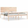 vidaXL Seniorenbett ohne Matratze Super King Size Massivholz