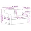 vidaXL Sofa 2 pcs Hellgrau 155 x 82 x 80 cm Stoff