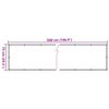 vidaXL Balkon-Sichtschutz Wei&szlig; 500x75 cm PVC