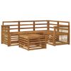 vidaXL Outdoor-Sofagarnitur 5 stk. Natur Polyester