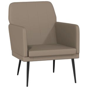vidaXL Sessel Cappuccino-Braun 61x78x80 cm Kunstleder
