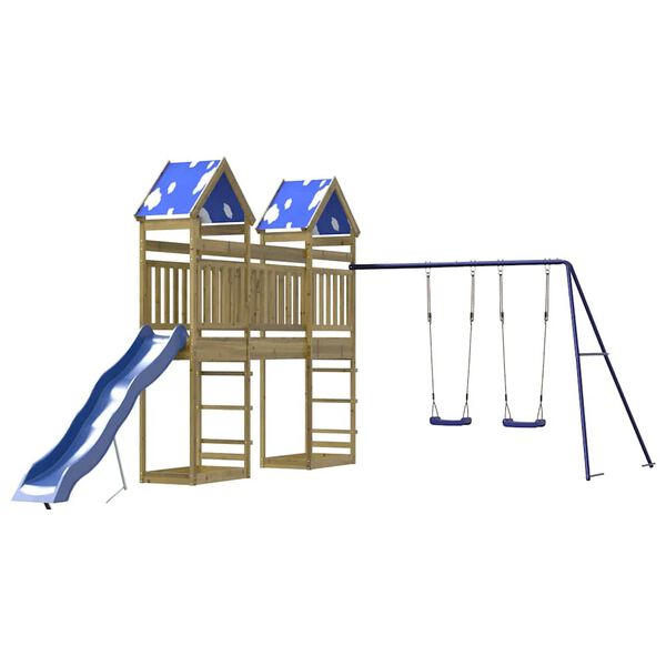 vidaXL Spielturm Impr&auml;gniertes Kiefernholz