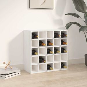 vidaXL Weinschrank Wei&szlig; 56 x 25 x 56 cm Massivholz Kiefer