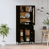 vidaXL Highboard Schwarz Holzwerkstoff