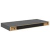vidaXL Schweberegale 4 Stk. Hochglanz-Grau 50x23x3,8 cm MDF