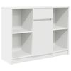 vidaXL Sideboard mit Schublade Wei&szlig; 101x35x76 cm Holzwerkstoff