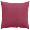 vidaXL Sofakissen 2 St&uuml;ck Weinrot 50 x 50 cm Cordstoff