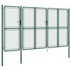 vidaXL Gartentor Stahl 200x395 cm Gr&uuml;n