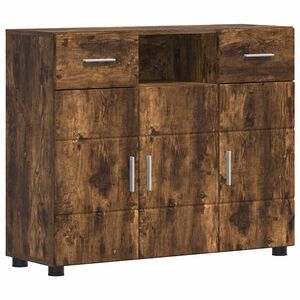 vidaXL Holzschrank Ger&auml;ucherte Eiche Holzwerkstoff