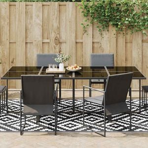 vidaXL Outdoor-Teppich ARAKIL Wei&szlig; und Schwarz 190x290 cm PP
