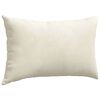 vidaXL Sofakissen 2 St&uuml;ck Creme 50 x 30 cm Cordstoff