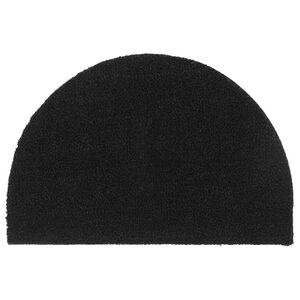 vidaXL Fu&szlig;matte Schwarz Halbrund 40x60 cm Kokosfaser Getuftet