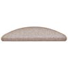 vidaXL Stufenmatten 20 Stk. 56x17x3 cm Hellbraun Halbrund