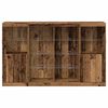 vidaXL LED-Sideboard Altholz 163 x 37 x 100 cm Holzwerkstoff