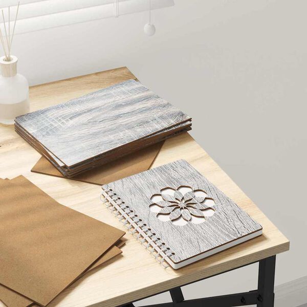 vidaXL Dekoplatten 12 pcs Graues Sonoma 15 x 21 x 0,27 cm