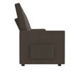 vidaXL Relaxsofa 4-Sitzer mit Getr&auml;nkehalter Braun Stoff