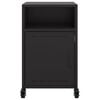vidaXL Nachttische 2 Stk. Schwarz 36x39x59 cm Stahl