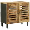 vidaXL Waschbeckenunterschrank Braun und Schwarz 62 x 33 x 58 cm
