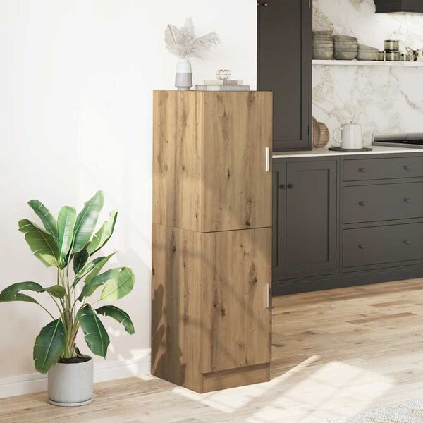 vidaXL K&uuml;chenschrank Artisan-Eiche 38x41,5x131,5 cm Holzwerkstoff