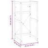 vidaXL Badezimmer Waschtischgestell Schwarz 40x38x83 cm Eisen