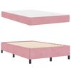 vidaXL Bettrahmen mit Matratze Rosa 120 x 190 cm Stoff