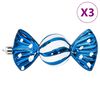 vidaXL Weihnachtskugeln 98 Stk. Blau &Oslash;3/4/6 cm