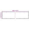 vidaXL Balkon-Sichtschutz Pflanzen-Optik Gr&uuml;n 800x75 cm PVC