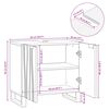 vidaXL Waschbeckenschrank Walnuss 62 x 33 x 58 cm Holzwerkstoff