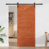 vidaXL Scheunent&uuml;r Wachsbraun 90 x 2,5 x 208 cm Massives Kiefernholz