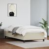vidaXL Bettgestell Creme 90x200 cm Kunstleder
