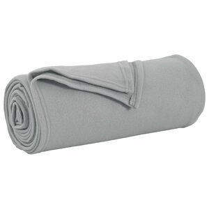vidaXL &Uuml;berwurfdecke Grau 170 x 130 cm Fleece