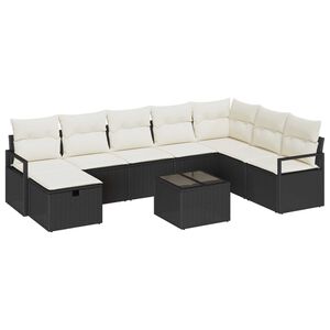vidaXL Sofa Set mit Kissen 6 pcs Poly-Rattan