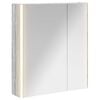 vidaXL Badezimmerspiegelschrank Graues Sonoma 63,5 x 15,5 x 70 cm