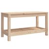 vidaXL Gartenbank 82,5x35x45 cm Massivholz Kiefer