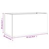 vidaXL Pflanzk&uuml;bel Anthrazit 62x30x29 cm Stahl