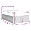 vidaXL Boxspringbett mit Matratze Rosa 120x190 cm Samt