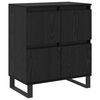 vidaXL Sideboard 2 pcs Schwarz Eichen-Optik 60 x 35 x 70 cm