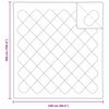 vidaXL Decken & Bettdecken Wei&szlig; 240 x 260 cm Polyester