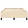 vidaXL Bettgestell ohne Matratze Creme 120x200 cm Stoff